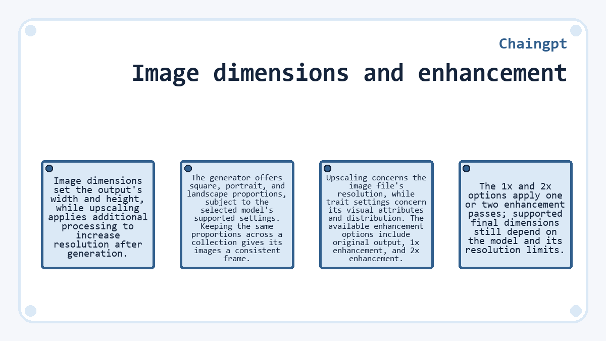 Image dimensions and enhancement (Chaingpt) - diagram